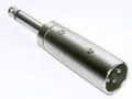 Audio-Adapter Metall XLR-Stecker > 6,3 mm Klinkenstecker Klinke 6,3mm