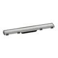 hansgrohe RainDrain Match Duschrinne 600mm, Edelstahl gebürstet, Fertigset