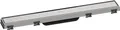 hansgrohe Fertigset Duschrinne RainDrain Match, Abflussrinne 600mm, Bodenablauf Dusche mit höhenverstellbarem Rahmen, Edelstahl gebürstet
