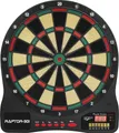 Carromco Elektro Dartboard Raptor-301 4-Loch Abstand Netzteil rot-grün-beige-schwarz 8 Spieler Softdarts 32 Spielen 570 Variationen Dartscheibe