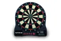 Carromco Dartscheibe RAPTOR-301, elektronisches Dartboard, (Set, 7-tlg., mit Dartpfeilen), 4-Loch, rot-grün-beige-schwarz, 32 Spiele, 570 Varianten inkl. Cricket