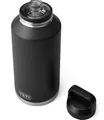 YETI Rambler Trinkflasche 46 oz (1,9 L) Schwarz – Edelstahl Trinkflasche, Wasserflasche Sport mit Chug–Verschluss, isolierte Sportflasche