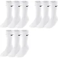Nike Herren|Damen Socken Sx4508 001, Weiß / 3 Stück, M