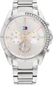 Tommy Hilfiger Multifunktionsuhr KENNEDY 1782384, Quarzuhr, Armbanduhr, Damen, Datum, Glaskristalle, Edelstahlarmband