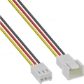 InLine Lüfterkabel Verlängerung 3pol Molex Stecker Buchse 1m - Strom/Netzteil - 1 m (33328N)