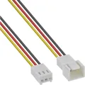 InLine Lüfterkabel Verlängerung, 3pol Molex Stecker / Buchse, Länge 1m (100 cm) (33328N)