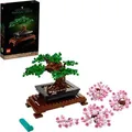 LEGO Icons Bonsai Baum Set für Erwachsene, Pflanzen Home Deko Set mit Blumen, DIY Projekte, entspannende kreative Aktivität Geschenkidee für Fra... - Bunt