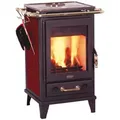 Kaminofen FIREPLACE "Florenz Keramik", rot (schwarz), Kaminöfen, mit Kochplatten