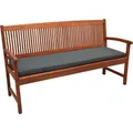 Beautissu Loft BK Bankauflage 120x48x5cm Graphitgrau