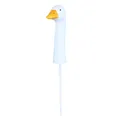 Gartenfigur Gans Gänsekopf Gartenstecker Gänsehals Gänse Deko 32cm handbemalt
