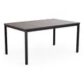Keter Gartentisch Signature Porto Tisch 160 cm Eschenholz und Schwarz Stahl (1-St)