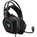 Gaming Headset mit Mikrofon USB Gamer PC vibrierende Kopfhörer GAMEPOWER Mihawk - Schwarz