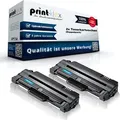 2x Kompatible Tonerkartuschen für Samsung ML2525 W ML2526 ML2540 ML2540 R ML2545 ML2580 N ML2581 N ML2581 ND MLTD105 MLT-D105 MLT D105 Black Schwa...