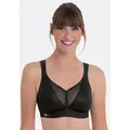 Sport-BH ANITA ACTIVE "Air Control Deltapad", Damen, Gr. 85, Cup E, schwarz, Netz, Obermaterial: 49% Polyamid, 39% Polyester, 12% Elasthan, Mesh, Netz, durchscheinend, matt, unifarben, Basic, regular fit, BHs Sport-BH, doppellagige Cups, gepolsterte Träger, mit Print, feminin, weich