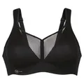 Anita Active Damen Sport-BH - Air Control, Cup-Größe E, Bustier, extra leicht, atmungsaktiv Schwarz 85E