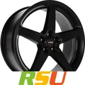 Momo Five black matt 7x17" ET45 LK5 112 ML 72.3 Alufelgen 17 Zoll