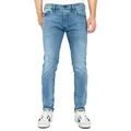 Diesel Slim-fit-Jeans Tapered Röhrenjeans - TEPPHAR-X - Länge:32 schmal zulaufende Beinform blau 33