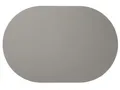ASA SELECTION Platzset leather optic fine Tischset oval cement 49,5x33cm