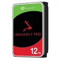 Seagate IronWolf Pro, NAS interne Festplatte 12TB HDD, 3.5 Zoll, 7200 U/Min, CMR, 256 MB Cache, SATA 6GB/S, silber, inkl. 3 Jahre Rescue Service, Modellnr.: ST12000NE0008