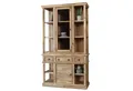 baario Vitrine Vitrinenschrank PAZIN Vintage Massivholz edles Mangoholz Handwerk