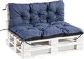 Palettenauflage Palettenkissen Kissen Palettensofa Euro Paletten Polster MH-TMPA Dunkelblau