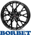4x Borbet BY 10,5x21 5/114,3 ET45 Black matt