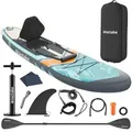 tectake Stand-Up-Paddle-Board, Türkis, Kunststoff, 77x0.23x288 cm, CE, Freizeit, Pools und Wasserspaß, Stand Up Paddle