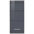 INOSIGN Hängeschrank Avena Badschrank mit wechselbarem Türanschlag - (B/T/H) 37/23/77 cm grau