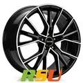 Avus Racing AF18 black polished 9x21" ET37 LK5 112 ML 66.6 Alufelgen 21 Zoll