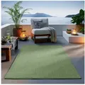 TaCa Home Teppich Outdoor & Indoor Teppich, rechteckig, Höhe: 7 mm, Terrasse Balkon Garten Wohnzimmer Bad Küche, Grün - 140 x 200 cm grün rechteckig | 140 cm x 200 cm x 7 mm