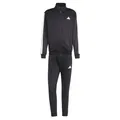 adidas Herren Sportswear Basic 3 Stripes Fleece Track Suit, Black, S