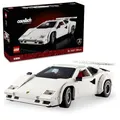 LEGO Icons 10337 Lamborghini Countach 5000 Quattrovalvole - Seltenes Set für Sammler | Detailliertes Modell mit Flügeltüren | 1980er Supersportwagen Auto Fans