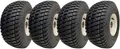 15x6.00-6 Grass Lawnmower Wheels Tyres Fitted on Rims 20mm Bearings (Set of 4)