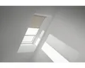 VELUX Vorteils-Set Verdunkelungsrollo sandbeige gepunktet und Faltstore Plissee
