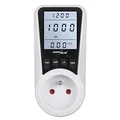 Energiekostenmessgerät Strommessgerät Greenblue GB350 E Stromverbrauch Energiekosten Messgerät Stromzähler Wattmeter