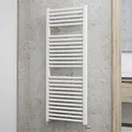 Schulte Badheizkörper München, 121 x 50 cm, 678 Watt Leistung, Anschluss unten, alpinweiß, Designheizkörper, EP12050 04