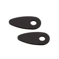 Blinker Montageplatten Highsider Smart schwarz, Alu, 46,5x22 mm, Ø 8 mm