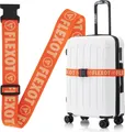 Flexot® Koffergurt mit Clip-Schnalle - Kofferband, Bänder für Reisekoffer, Befestigungsgurt für Reisekoffer, Gurt für Handgepäck und Trolleys
