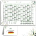 XXL Jahreskalender 2025/2026 Grün in A1 Kalender Wandkalender