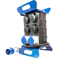 CET Mobile Caravan-Verteilerstation, mit 4 Schutzkontaktsteckdosen & 2 CEE-Steckdosen