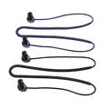 kwmobile 2X Halteband kompatibel mit Samsung Galaxy Buds Pro Headphones - Kopfhörer Halter Band Strap in Schwarz Blau