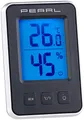 PEARL Innenthermometer: Digitales Thermometer/Hygrometer mit Komfortanzeige und LCD-Display (Thermometer Min Max, Thermometer Hygrometer innen, Temperaturanzeige)