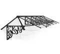 Palram - Canopia Vordach Lily 4178 schwarz 421x88 cm
