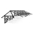 Palram Vordach Lily 88x421,4cm Schwarz (69204686)