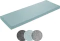 Bankauflage 120 x 50 cm, türkis, Unterseite Antirutsch, Bankkissen, Sitzkissen für Fensterbank, Bezug waschbar, sleepling