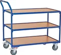 fetra 2752, Stahl, Transportwagen, Blau, 300 kg, 4 Rad/Räder, 12,5 cm