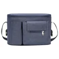 König Design Kinderwagen Organizer Kinderwagentasche Buggy Tasche Getränkehalter Wickeltasche (Blau)