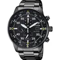 Citizen CA0695-84E Herren-Armbanduhr, Edelstahl-Gehäuse, Metall-Armband, Solarbetrieb - Schwarz