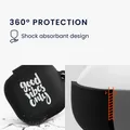 kwmobile Hülle kompatibel mit Samsung Galaxy Buds 2 Pro / Buds 2 / Buds Live Hülle - Silikon Kopfhörer Schutzhülle Case Cover Weiß Schwarz