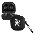 kwmobile Hülle kompatibel mit Samsung Galaxy Buds 2 Pro/Buds 2 / Buds Live Hülle - Silikon Kopfhörer Schutzhülle Case Cover Weiß Schwarz